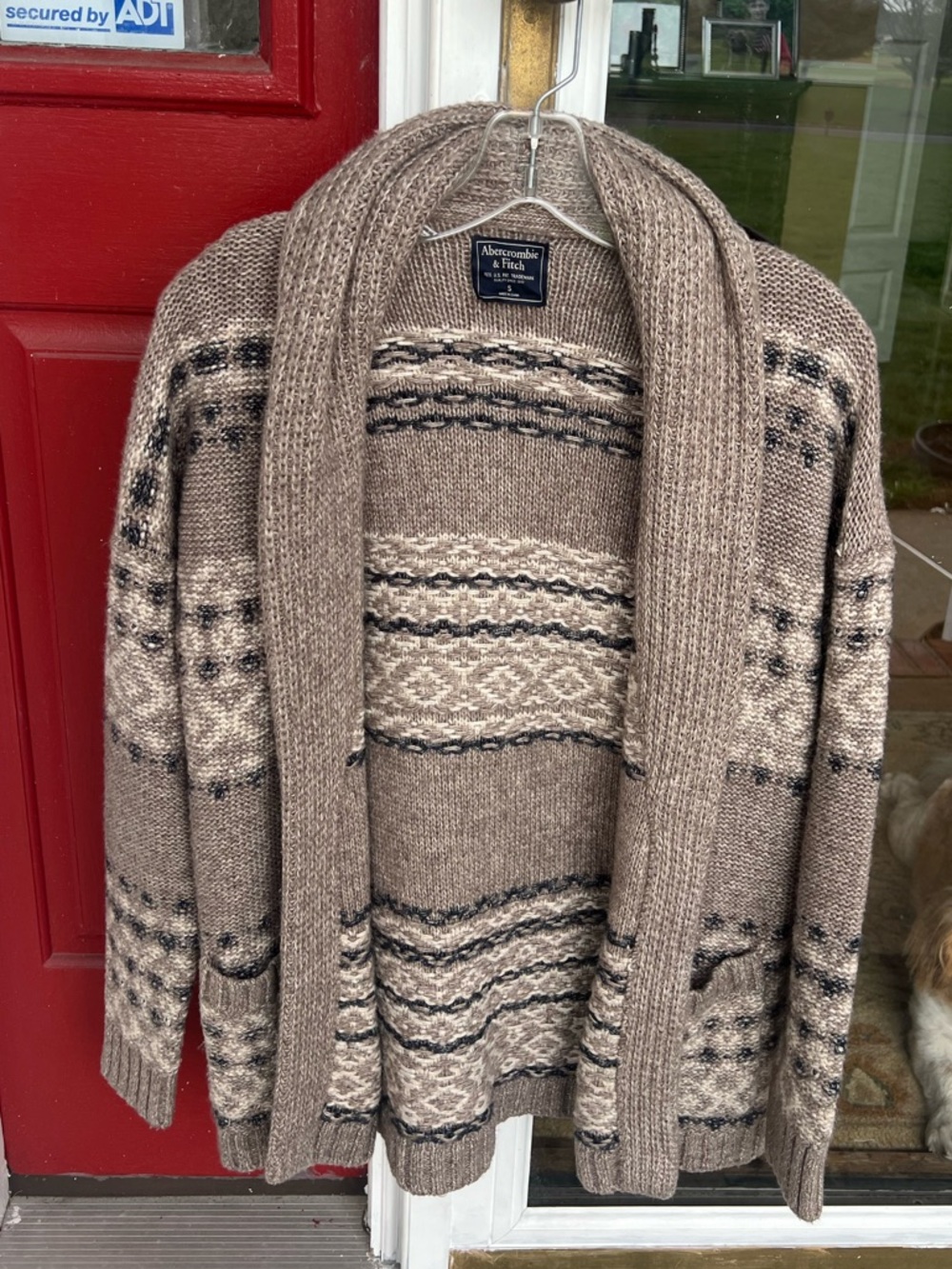 Abercrombie & Fitch Fair Isle Cardigan Sweater